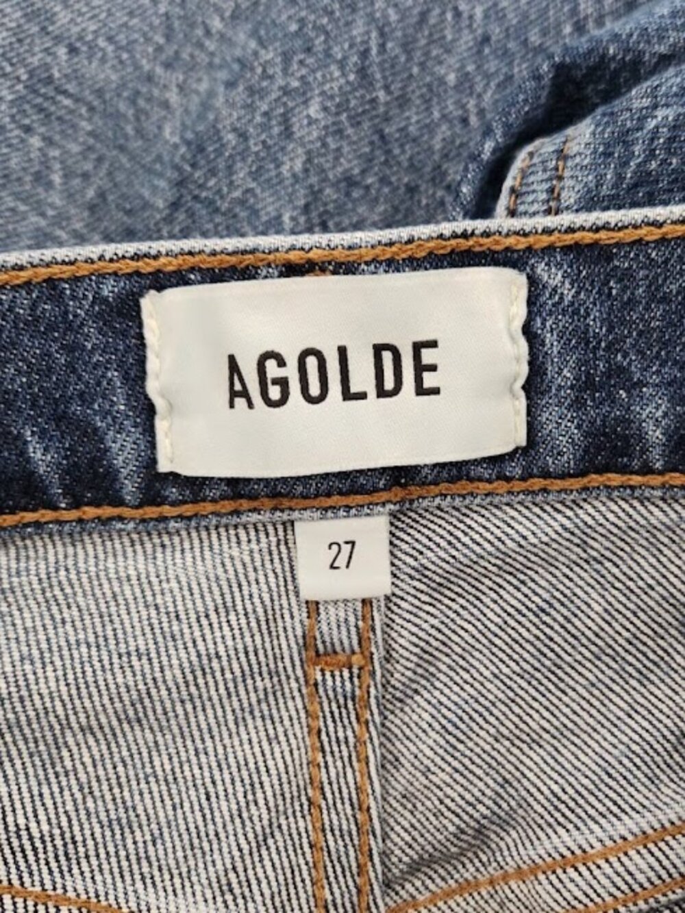 AGOLDE Women's Ren High Rise Wide-leg Jeans Size 27 - Picture 4 of 5
